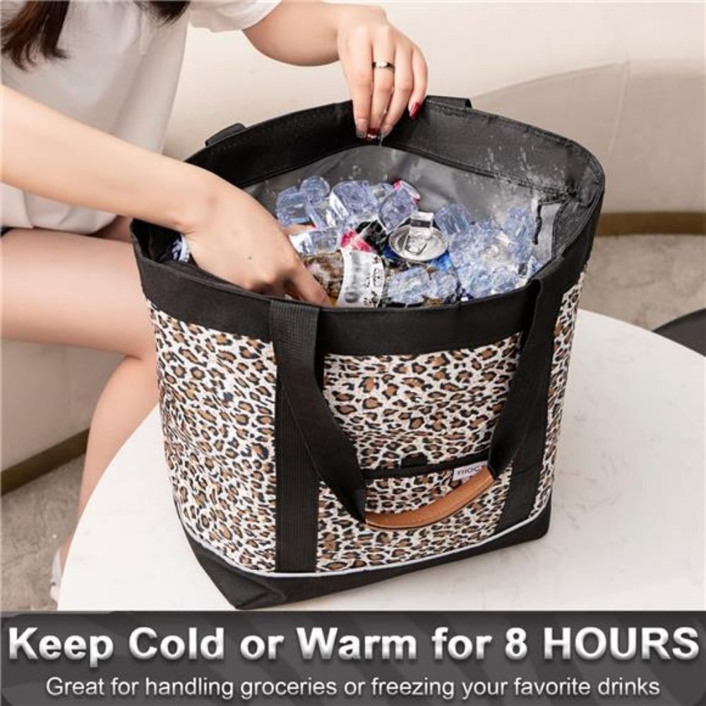 Insulated Cooler Bag reusable grocery tote bags for women
